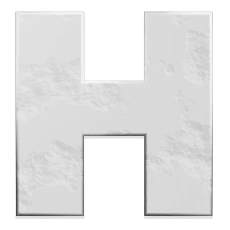 Alfabeto h  3D Icon