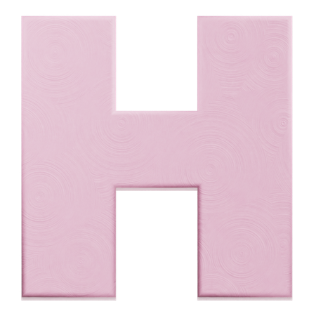 Alfabeto h  3D Icon