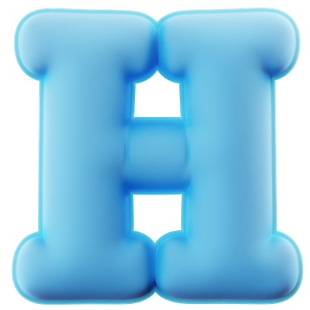 Alfabeto h  3D Icon