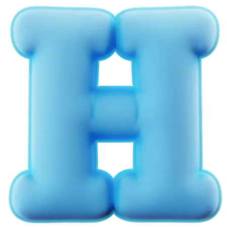 Alfabeto h  3D Icon