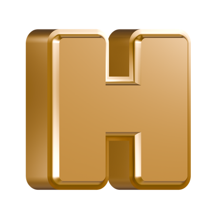 Alfabeto h  3D Icon