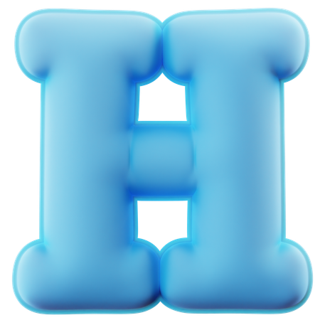 Alfabeto h  3D Icon