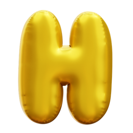 Alfabeto h  3D Icon