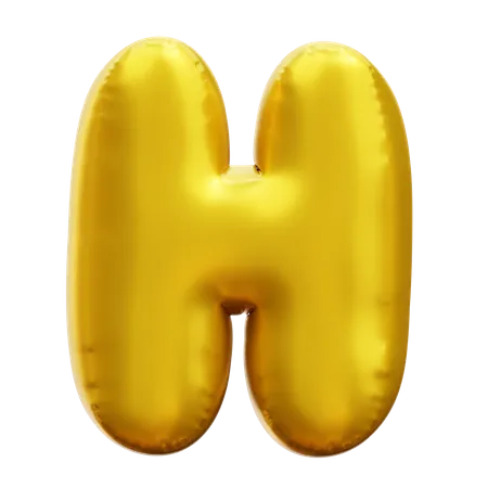 Alfabeto h  3D Icon