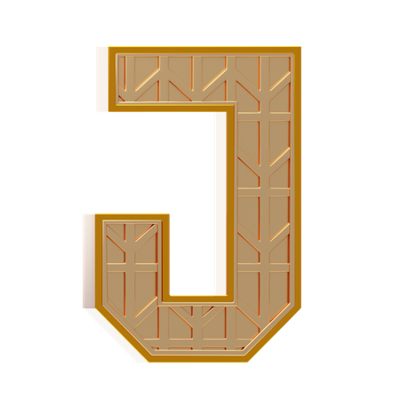 Alfabeto j  3D Icon