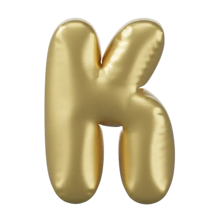 Alfabeto k  3D Icon