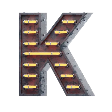 Alfabeto k  3D Icon