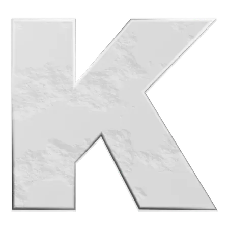 Alfabeto k  3D Icon