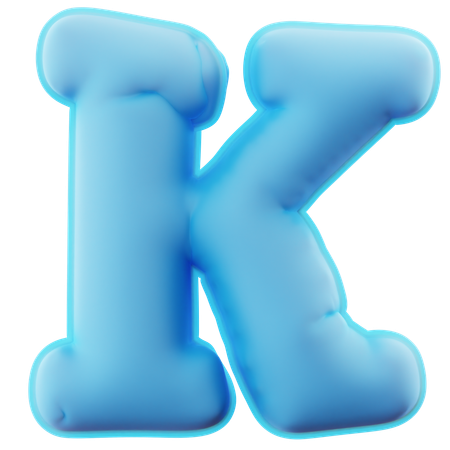 Alfabeto k  3D Icon