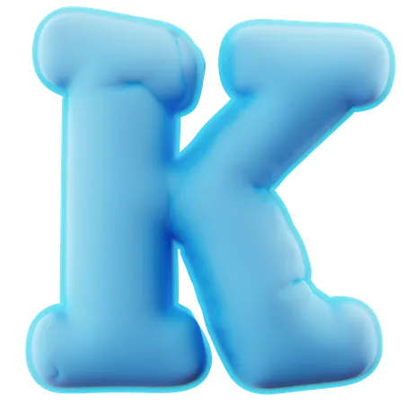 Alfabeto k  3D Icon