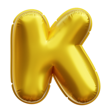 Alfabeto k  3D Icon