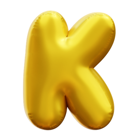 Alfabeto k  3D Icon