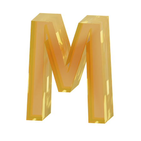 Alfabeto m  3D Icon