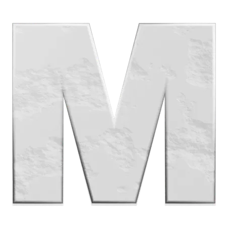 Alfabeto m  3D Icon