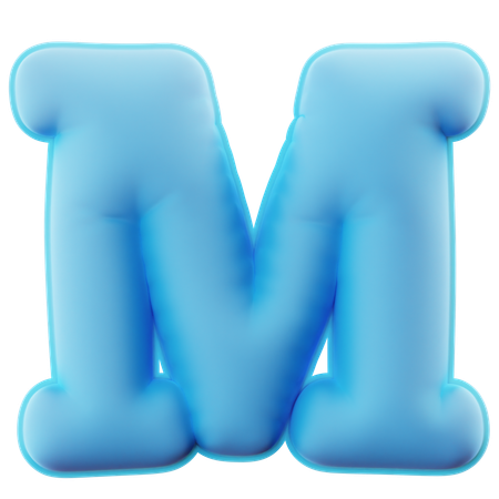 Alfabeto m  3D Icon