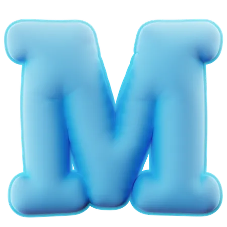 Alfabeto m  3D Icon