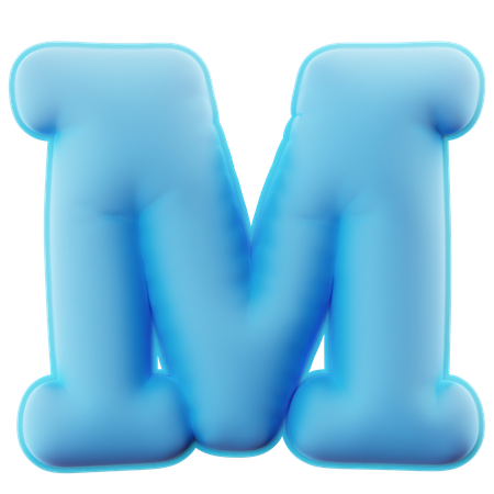 Alfabeto m  3D Icon