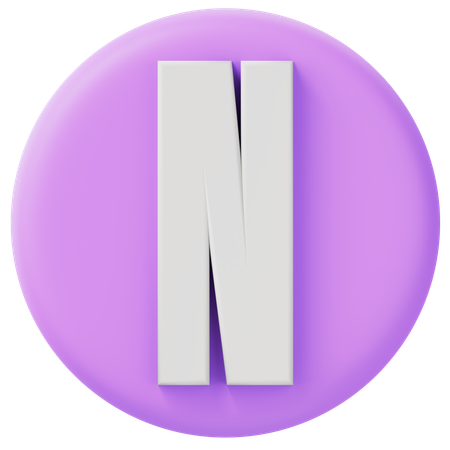 Alfabeto m  3D Icon