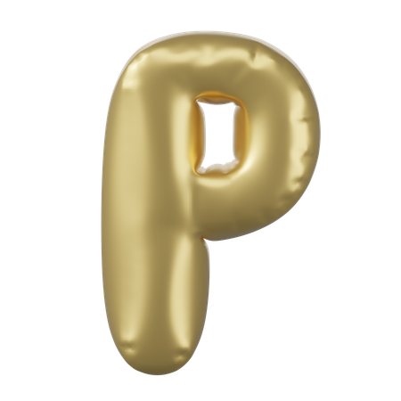 Alfabeto p  3D Icon