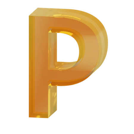 Alfabeto p  3D Icon