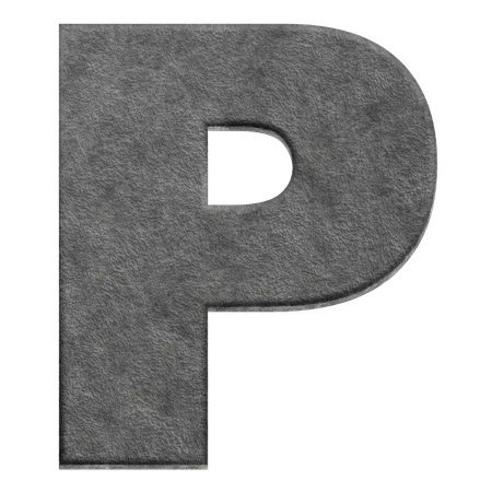 Alfabeto p  3D Icon