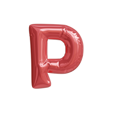Alfabeto p  3D Icon