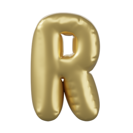 Alfabeto r  3D Icon