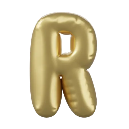 Alfabeto r  3D Icon