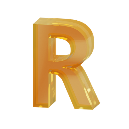 Alfabeto r  3D Icon