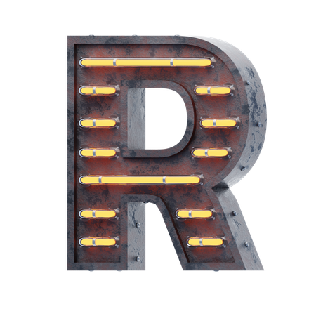 Alfabeto r  3D Icon