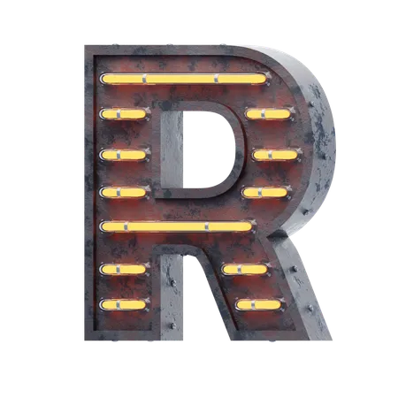 Alfabeto r  3D Icon