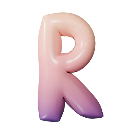 Alfabeto r  3D Icon