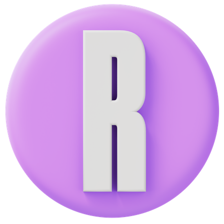 Alfabeto r  3D Icon