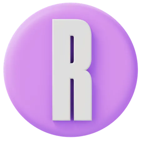 Alfabeto r  3D Icon