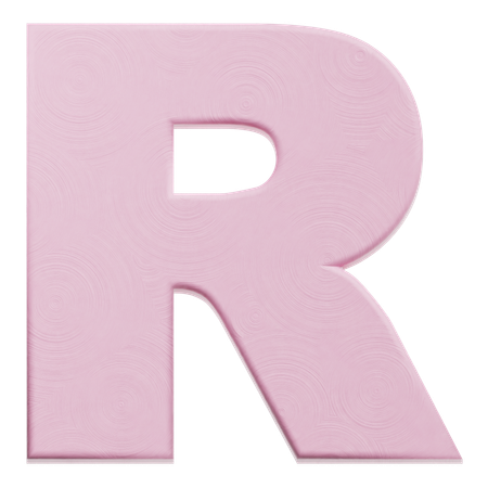 Alfabeto r  3D Icon