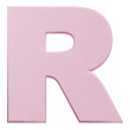 Alfabeto r  3D Icon