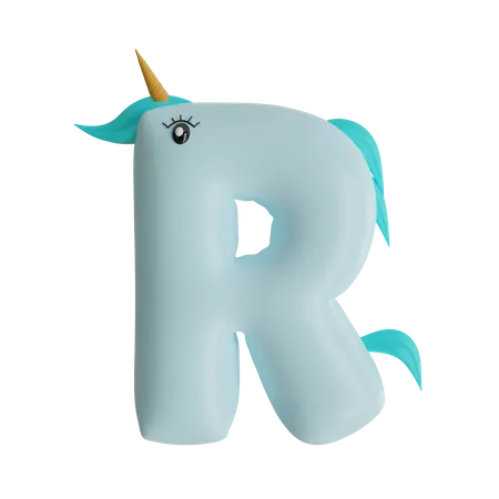 Alfabeto r  3D Icon