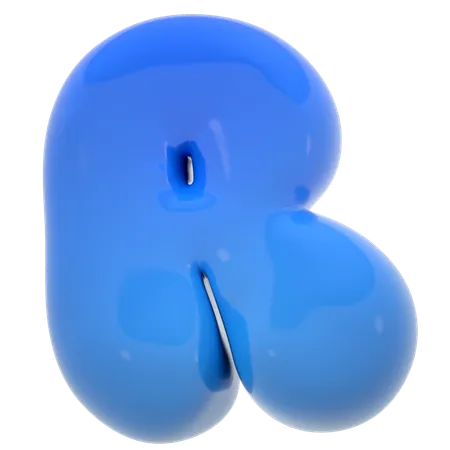 Letra de bolha do alfabeto r  3D Icon