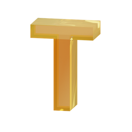 Alfabeto t  3D Icon