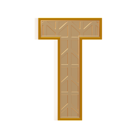 Alfabeto t  3D Icon