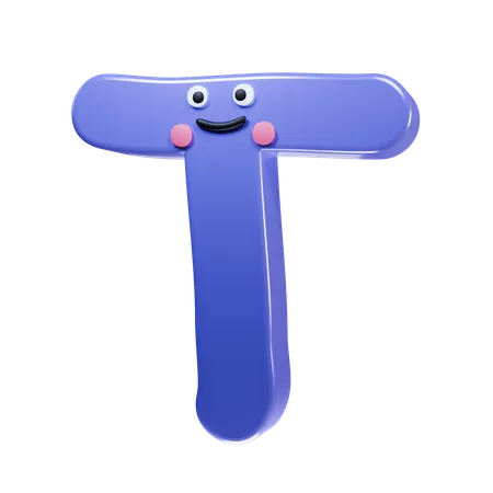 Alfabeto t  3D Icon