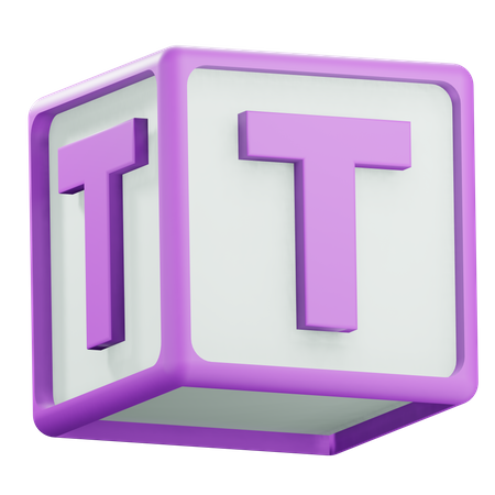 Alfabeto t  3D Icon