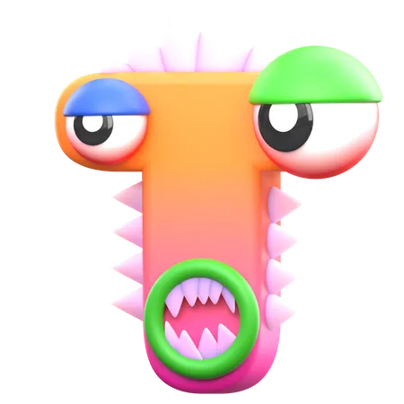 Alfabeto monstro  3D Icon