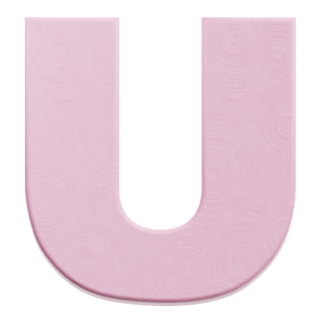 Alfabeto u  3D Icon