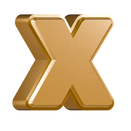 Alfabeto x  3D Icon