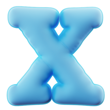 Alfabeto x  3D Icon