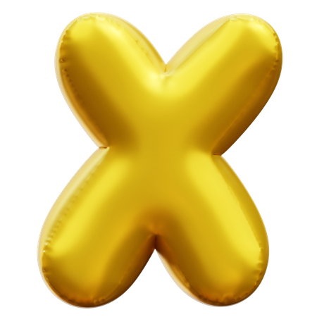 Alfabeto x  3D Icon
