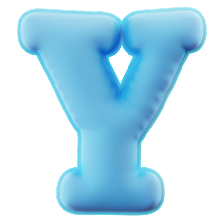 Alfabeto e  3D Icon