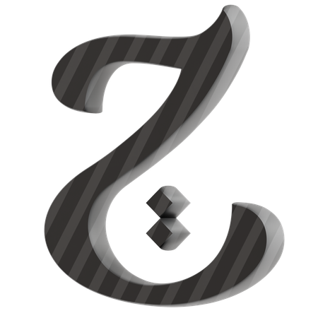 Alfabeto z  3D Icon