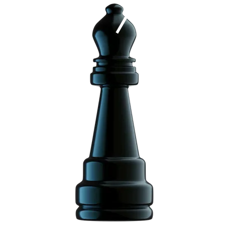 Obispo de ajedrez  3D Illustration